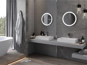 Mexen Oro oglindă de baie iluminată, rotundă 50 cm, LED 6000K, anti-abur - 9824-050-050-611-00