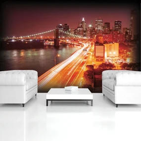 Fototapet - New York Brooklyn Bridge City (152,5x104 cm), în 8 de alte dimensiuni noi