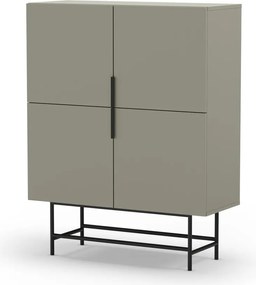 Dulap verde/gri 100x128 cm Eldia – Marckeric