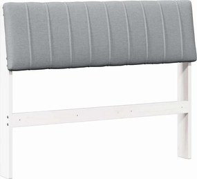 vidaXL Tăblie tapițată Gri deschis 100 cm Lemn de pin masiv