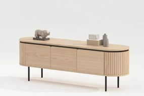 Comoda TV cu furnir de stejar ATELIER 160cm