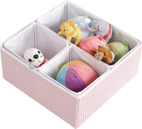 Set 4 organizatoare YLC421, roz, bumbac/poliester