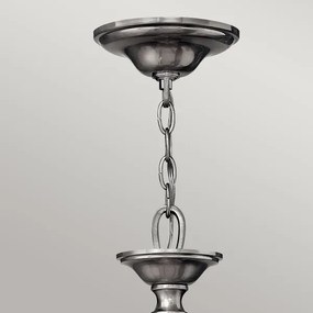 Hinkley HK-SUSSEX5 - Candelabru suspendat SUSSEX cu lanț, 5xE14/40W/230V, crom mat