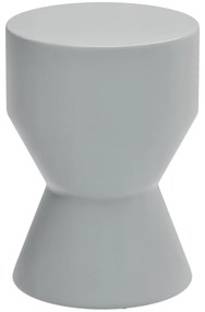 Outsunny Scaun de gradina din ceramica, suport 120kg Ø33 x 45,5 cm rezistent la intemperii, cu design de clepsidra, Gri deschis | Aosom Romania