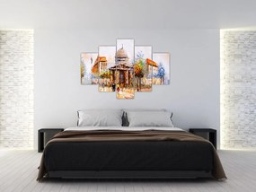 Tablou - Monument de oraș pictat (150x105 cm)