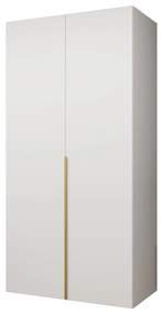 Dulap de haine 100 cm Alice 1 (alb + Auriu). 1126095