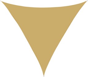 Outsunny Voal de Umbrire Triangular de Mari Dimensiuni 3 x 3 x 3 m, Poliester de Înaltă Densitate, Rezistent la UV, Culoare Nisip | Aosom Romania