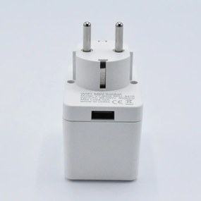 Stecher inteligent wiFi mini cu port USB, 2200W, max 10A, 2.4G WIFI, V-TAC