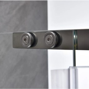 Cabină de duș asimetrică Leziter GALS80120 Galatro cu ușă batantă, 80x120x195 cm