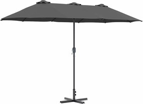 vidaXL Parasol de Grădină Antracit 370 x 197 x 239 cm