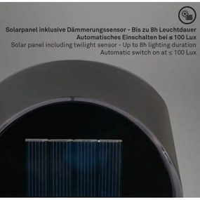 Briloner 3133015 - Aplica de perete solară cu LED/2W/3,7V IP44 3000K