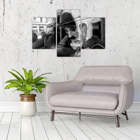 Tablou - Charles Chaplin la Praga (90x60 cm)