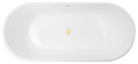 Set cadă freestanding Oltens Inga 12007000, capac pentru dop chiuvetă Oltens 09002800