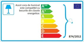 Lampa design retro diametru 40cm Studio negru/ argintiu A-37222 VC