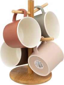 Cesti pentru bautura calda NATURE, pe suport, 380 ml