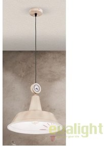 Lustra suspendata design industrial Arvid, fildes HL 6-1618/1 Vintage/Elfenbein OR