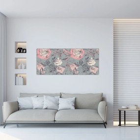 Tablou - Trandafir (120x50 cm)