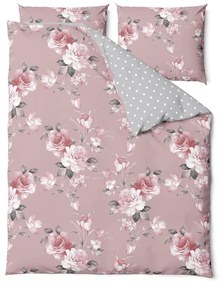 Lenjerie de pat din bumbac pentru pat single Bonami Selection Belle, 140 x 220 cm, roz