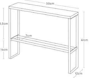 Suport pentru papuci de casă alb/în culoare naturală din metal Tower – YAMAZAKI