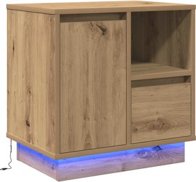 vidaXL Dulap de noapte cu sertar Stejar Artizanal 50 x 34,5 x 50 cm