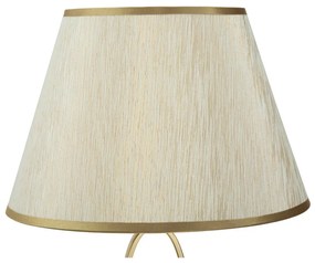 Lampadar cu o construcție aurie Mauro Ferretti Glam Flush, alb