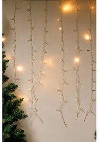 Perdea LED de Crăciun de exterior CURTAIN 360xLED/8,4W/230V 2x2 m IP44 alb cald + telecomandă