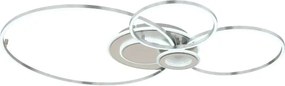 Globo 68278-36 - Plafonieră LED dimabilă BELTRAN LED/36W/230V argintie + telecomandă