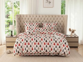 Lenjerie de pat din microfibra MERRY TREE colorata Dimensiune lenjerie de pat: 70 x 90 cm | 140 x 200 cm