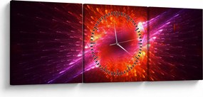 Tabloul modern abstract cu spini (cu ceas) (90x30 cm)