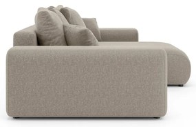 Colțar bej extensibil/cu spațiu de depozitare (cu colț variabil) Luma – Ropez