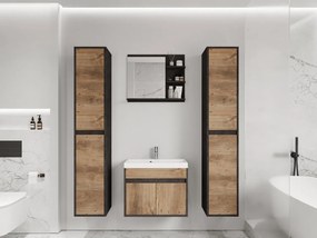 Mobilier baie Garmana XL (matera + breslau castan) (cu baterie Economico BYU 020M). 1103926