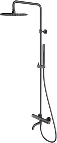Coloana de dus cu baterie cada Omnires Y termostatata finisaj grafit periat