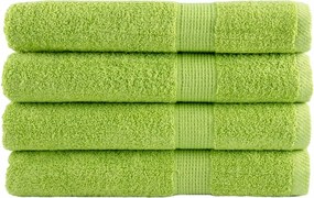 vidaXL Prosoape premium SOLUND 4 buc. verde măr 100x200 cm 600 gsm
