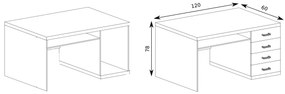 Masă PC Nature 16 (Stejar ribbeck). 1057920