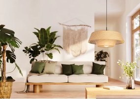 Eglo 44096 - Pendul pe cablu MARFORD 1xE27/60W/230V, rafie