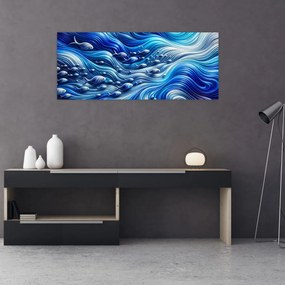 Tablou – Pești în valuri (120x50 cm)
