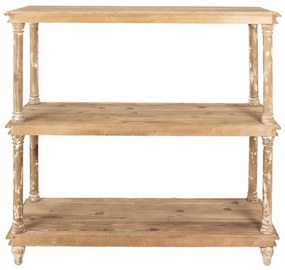 Consola natur, din lemn, aspect vintage, Antoinette