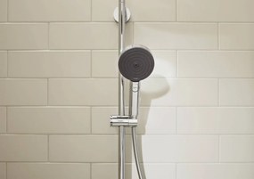 Coloana de dus crom lucios Pulsify S 1jet cu baterie termostatata Hansgrohe ShowerTablet Select 400