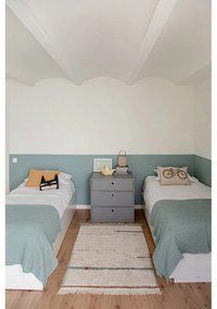 Covor albastru/crem lavabil/țesut manual din bumbac 90x130 cm Lanes Vintage Blue – Lorena Canals