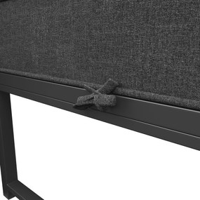 Set de lounge pentru grădină pentru 2-4 persoane, Gri închis | Aosom Romania