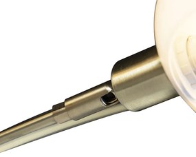 Lampă de podea Art Deco aurie cu 5 lumini - Sixties Marmo