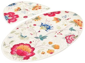 Covorașe de baie maro deschis 2 buc. 60x100 cm Arya – Foutastic