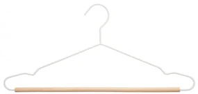 Umeras Mivan, lemn, metal alb, 43.5 x 1.2 x H19 cm