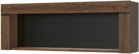 Raft BRASS, stejar brun, PAL, 160x23x39 cm