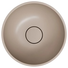 Omnires Shell M+ lavoar 35x35 cm rotund sub blat maro bej SHELL350UNDB