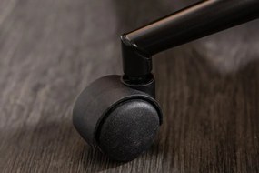 Scaun de birou elegant Euphoria, piele sintetica alba