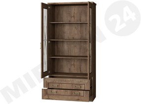 Vitrină sticlată Nyssa N8 (stejar centurian). 1058243