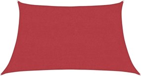 vidaXL Pânză parasolar, roșu, 3/4x2 m, HDPE, 160 g/m²