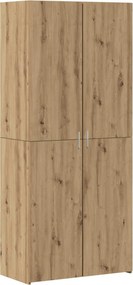 vidaXL Bufet 2 pcs Stejar Artizanal 80 x 42 x 185 cm