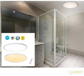 Plafoniera dimabila cu iluminat LED si telecomanda Lugano 60cm, 1278123 NV